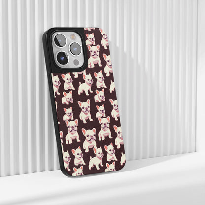 Industry-Level Tough Matte French Bulldog Black iPhone Case