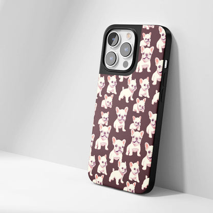 Industry-Level Tough Matte French Bulldog Black iPhone Case