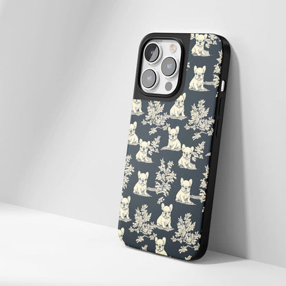 Industry-Level Tough Matte French Bulldog Black iPhone Case