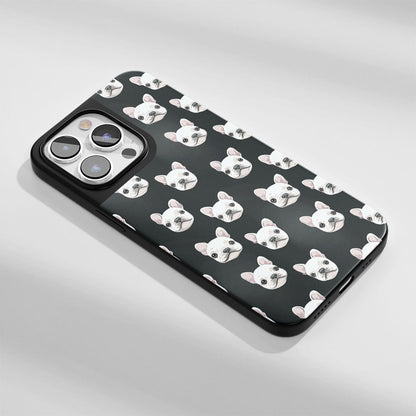 Industry-Level Tough Matte French Bulldog Black iPhone Case