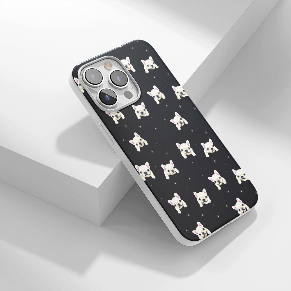 Latest 3rd-Generation Crystal Tough Glossy French Bulldog Black iPhone Case