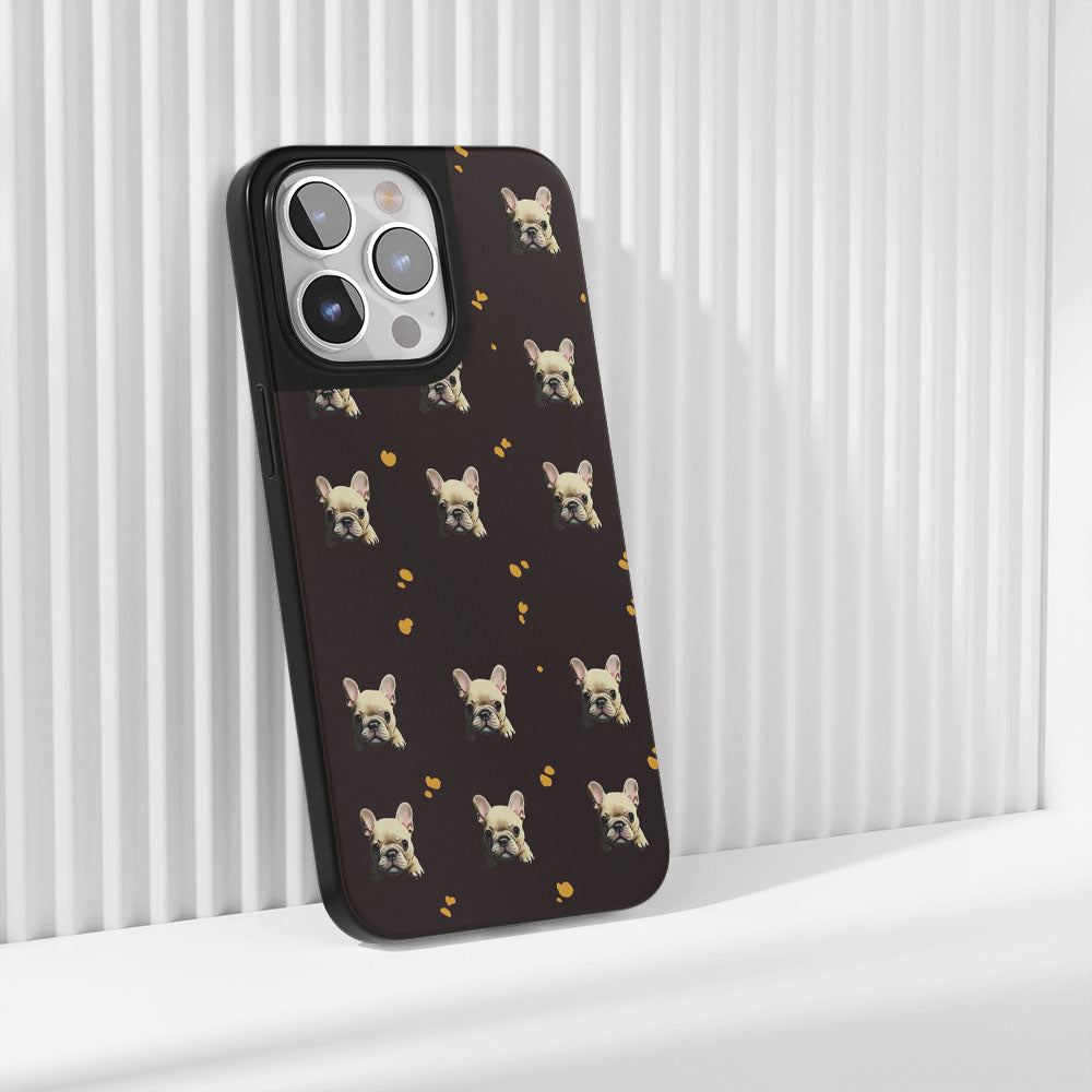 Industry-Level Tough Matte French Bulldog Black iPhone Case