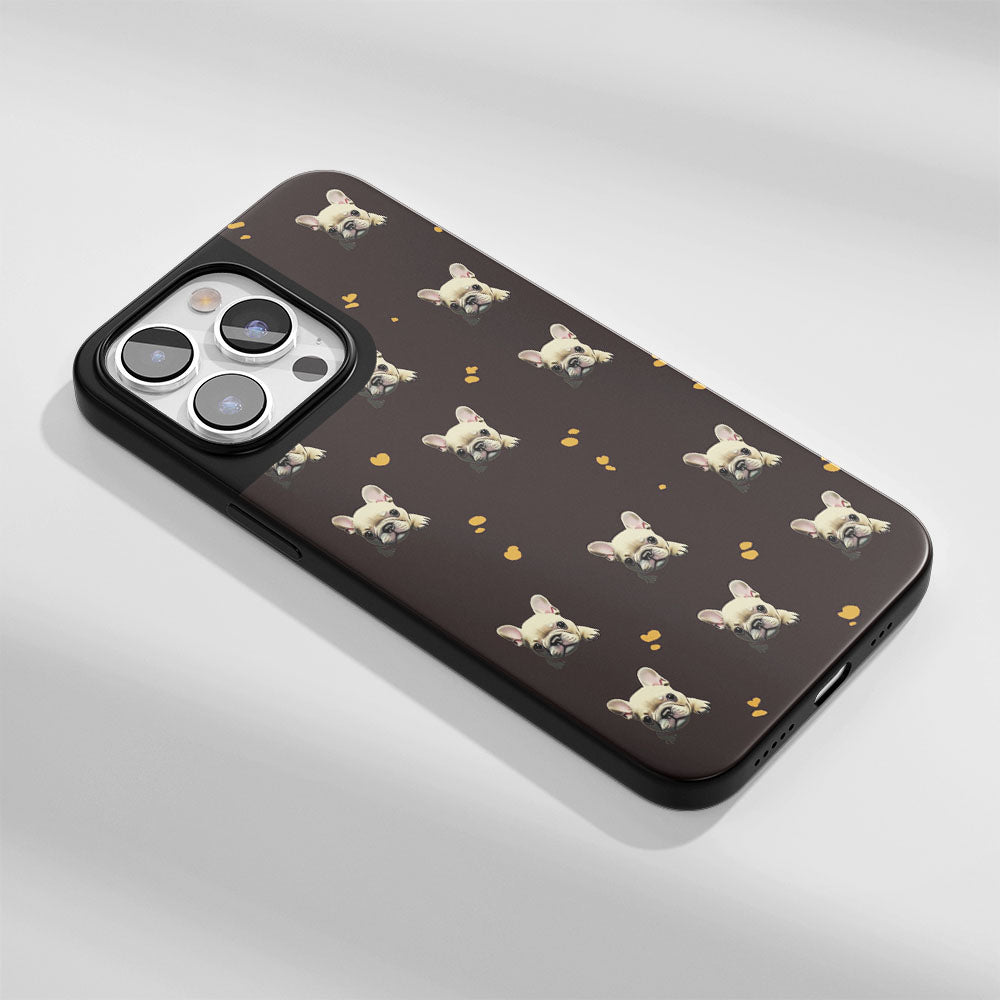 Industry-Level Tough Matte French Bulldog Black iPhone Case