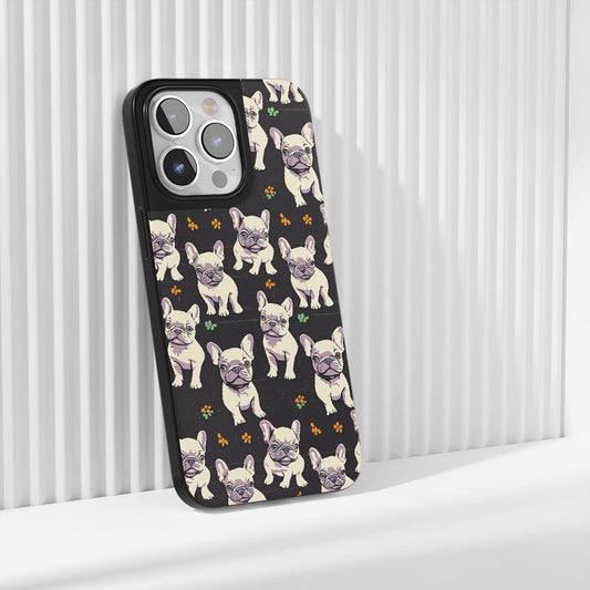 Industry-Level Tough Matte French Bulldog Black iPhone Case