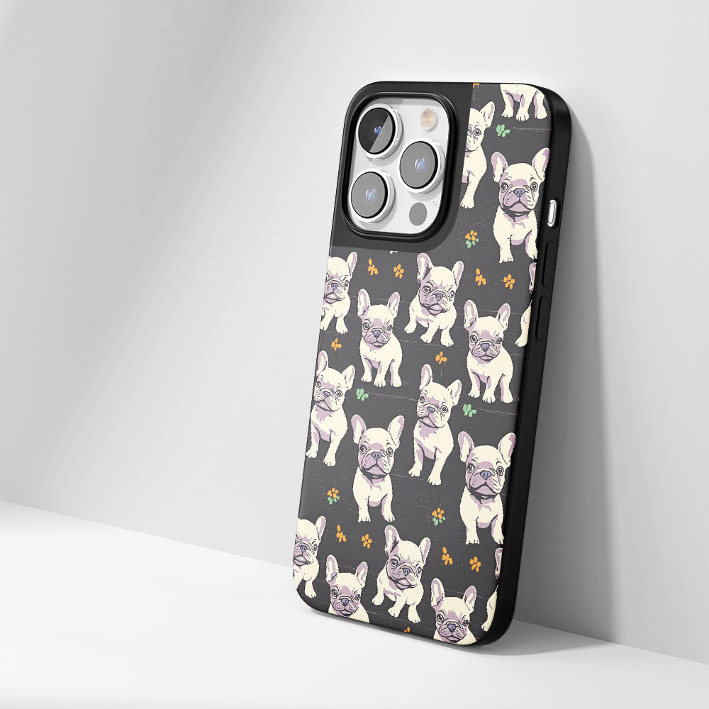 Industry-Level Tough Matte French Bulldog Black iPhone Case