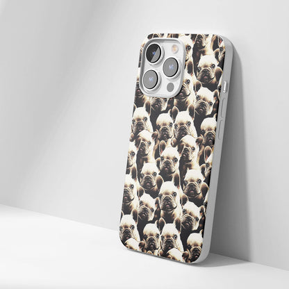 Latest 3rd-Generation Crystal Tough Glossy French Bulldog Black iPhone Case