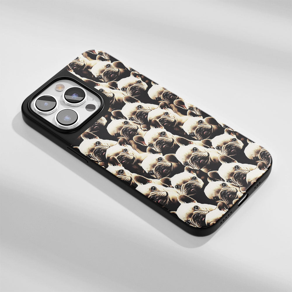 Industry-Level Tough Matte French Bulldog Black iPhone Case