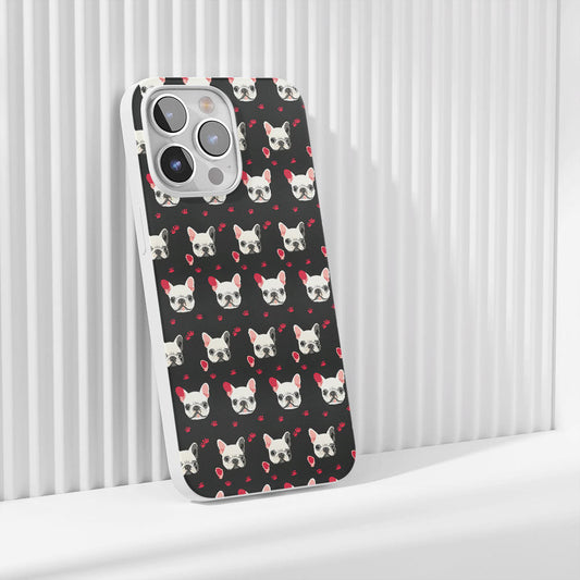 Latest 3rd-Generation Crystal Tough Glossy French Bulldog Black iPhone Case