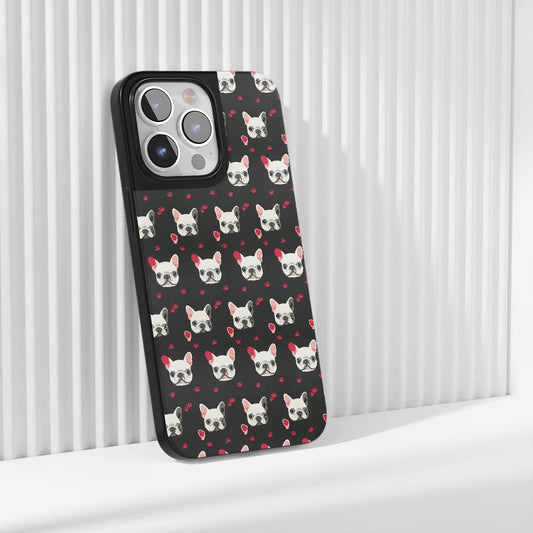 Industry-Level Tough Matte French Bulldog Black iPhone Case