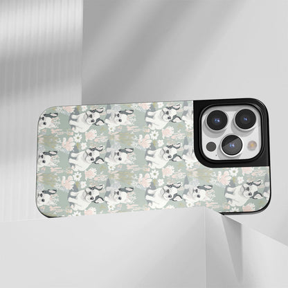 Industry-Level Tough Matte French Bulldog Green iPhone Case