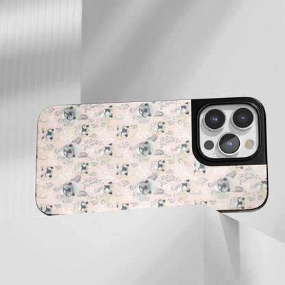 Industry-Level Tough Matte French Bulldog Pink iPhone Case