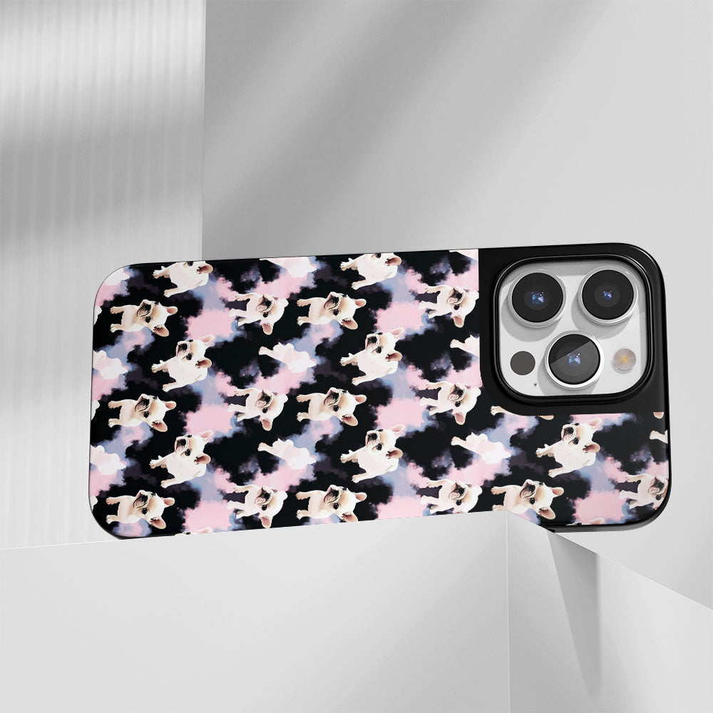 Industry-Level Tough Matte French Bulldog Pink iPhone Case