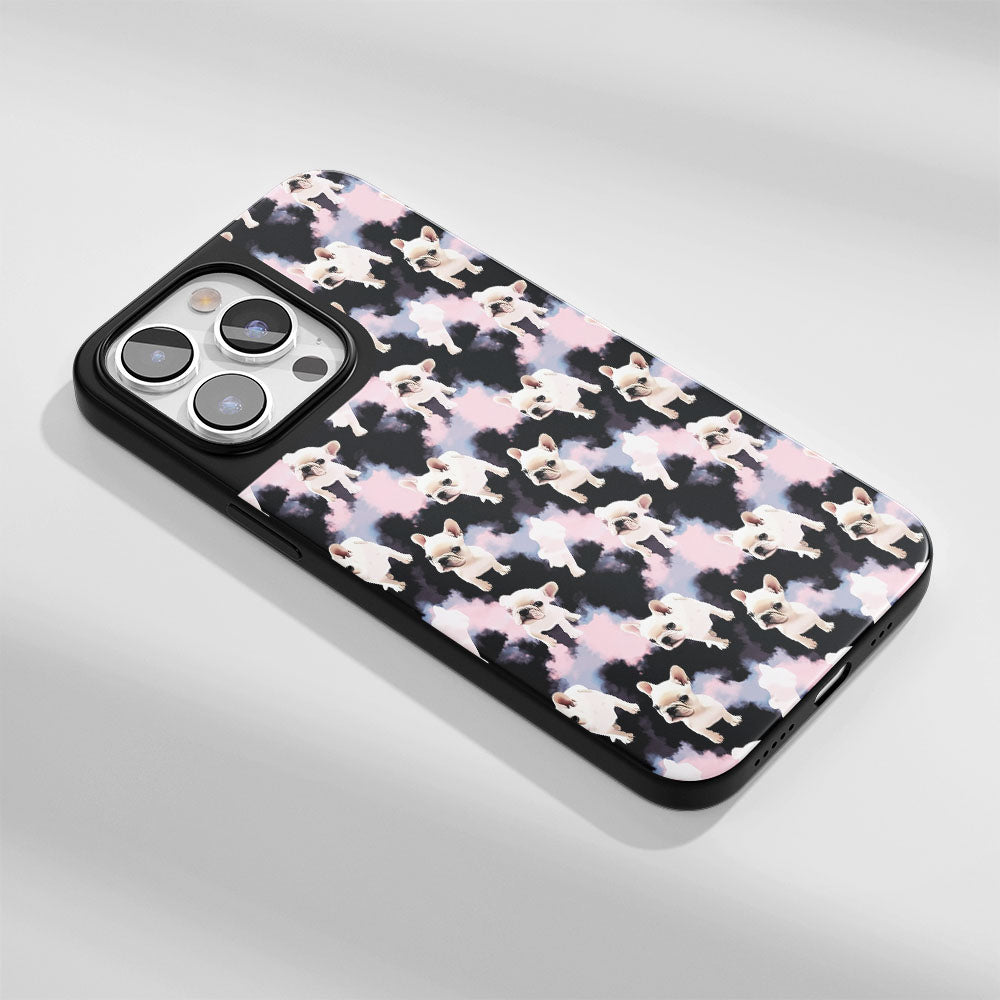 Industry-Level Tough Matte French Bulldog Pink iPhone Case