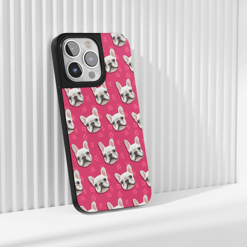 Industry-Level Tough Matte French Bulldog Pink iPhone Case