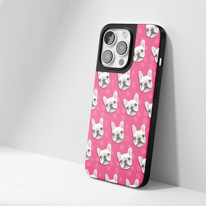 Industry-Level Tough Matte French Bulldog Pink iPhone Case