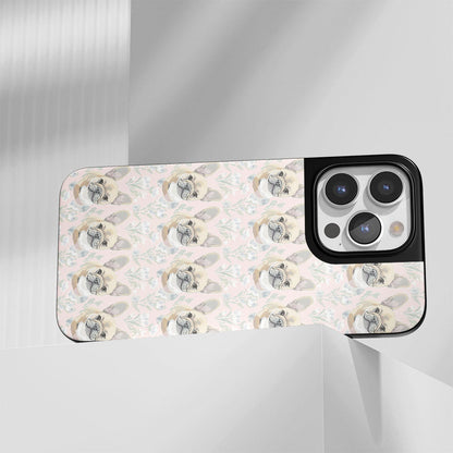 Industry-Level Tough Matte French Bulldog Pink iPhone Case