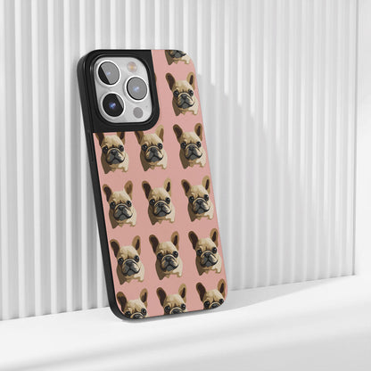 Industry-Level Tough Matte French Bulldog Pink iPhone Case