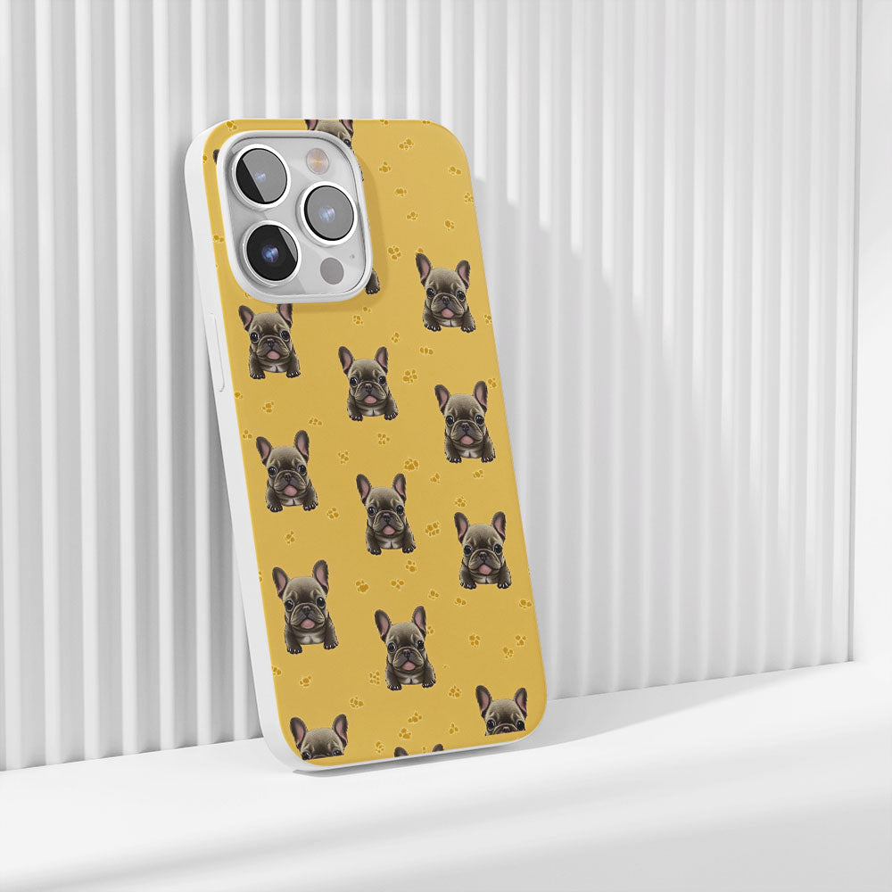 Latest 3rd-Generation Crystal Tough Glossy French Bulldog Yellow iPhone Case