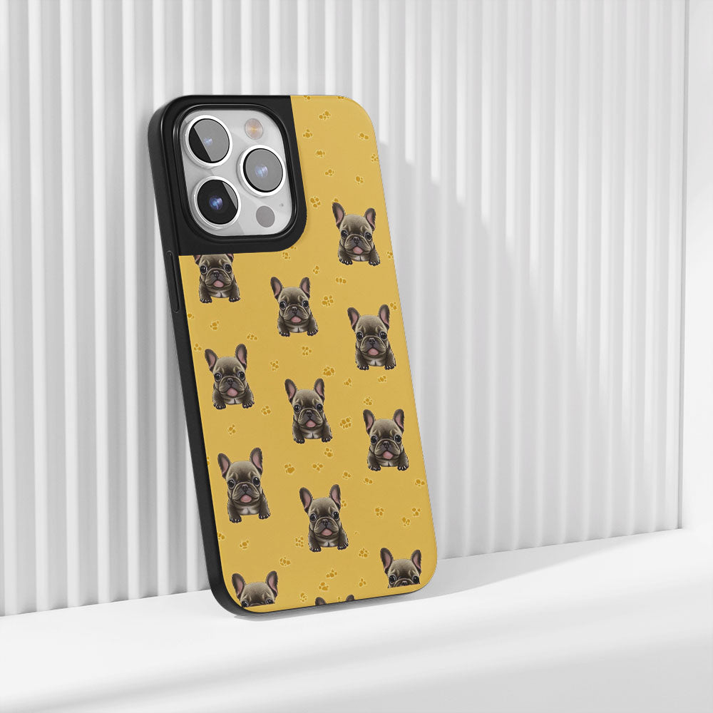 Industry-Level Tough Matte French Bulldog Yellow iPhone Case