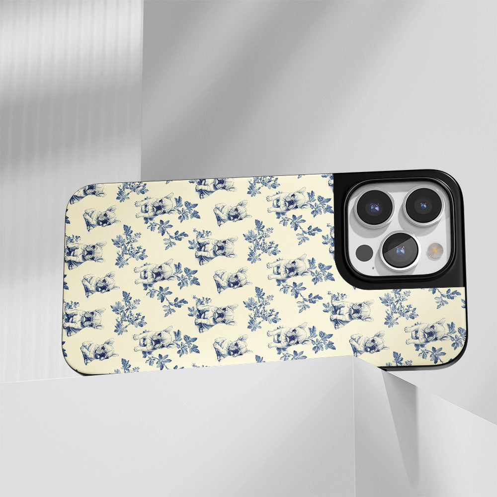 Industry-Level Tough Matte French Bulldog Yellow iPhone Case