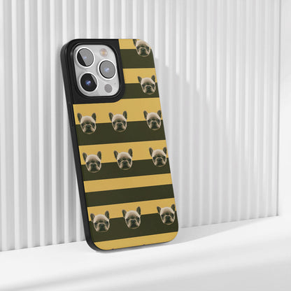 Industry-Level Tough Matte French Bulldog Yellow iPhone Case