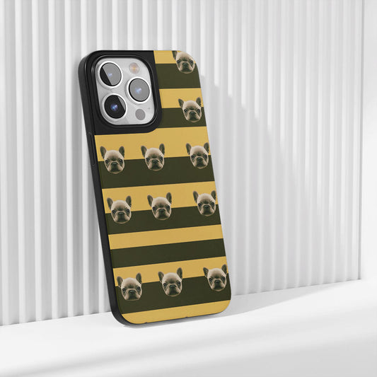 Industry-Level Tough Matte French Bulldog Yellow iPhone Case