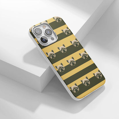 Latest 3rd-Generation Crystal Tough Glossy French Bulldog Yellow iPhone Case