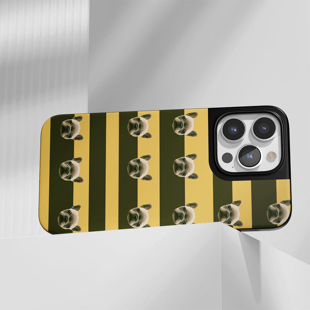 Industry-Level Tough Matte French Bulldog Yellow iPhone Case