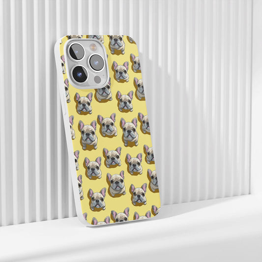 Latest 3rd-Generation Crystal Tough Glossy French Bulldog Yellow iPhone Case