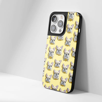 Industry-Level Tough Matte French Bulldog Yellow iPhone Case