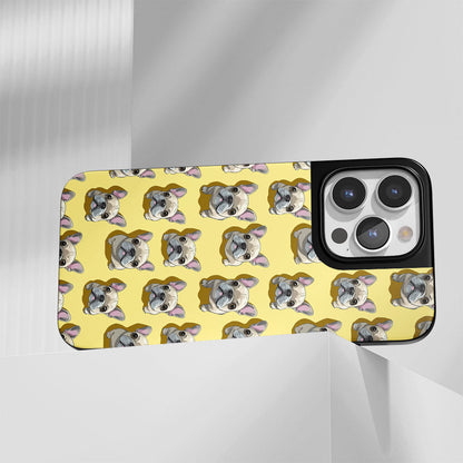 Industry-Level Tough Matte French Bulldog Yellow iPhone Case