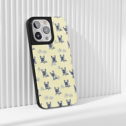 Industry-Level Tough Matte French Bulldog Yellow iPhone Case