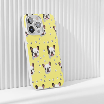 Latest 3rd-Generation Crystal Tough Glossy French Bulldog Yellow iPhone Case