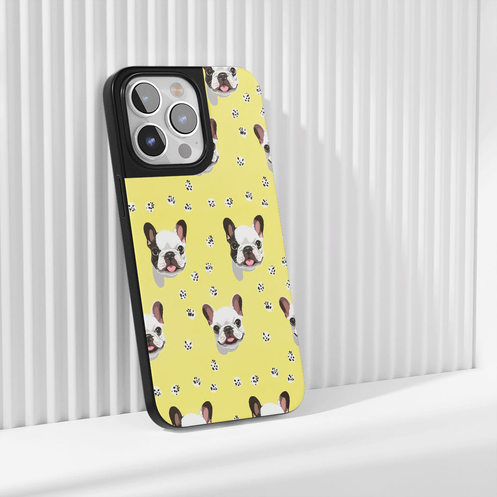 Industry-Level Tough Matte French Bulldog Yellow iPhone Case