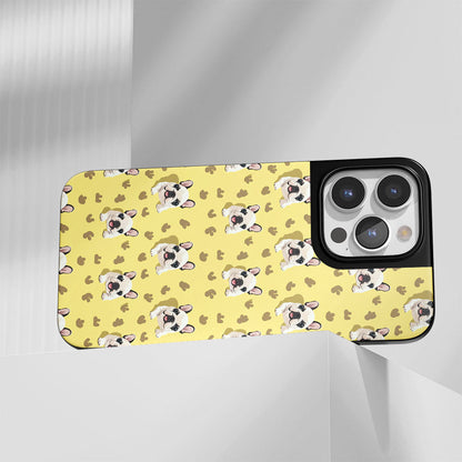 Industry-Level Tough Matte French Bulldog Yellow iPhone Case