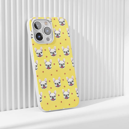 Latest 3rd-Generation Crystal Tough Glossy French Bulldog Yellow iPhone Case