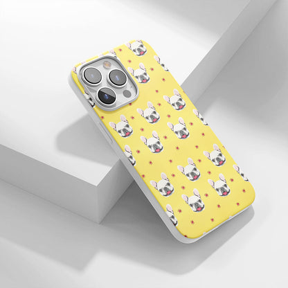 Latest 3rd-Generation Crystal Tough Glossy French Bulldog Yellow iPhone Case