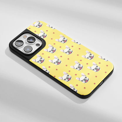 Industry-Level Tough Matte French Bulldog Yellow iPhone Case