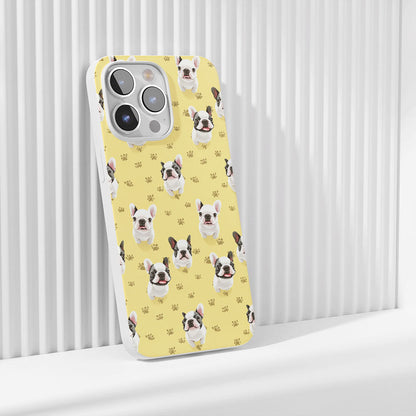 Latest 3rd-Generation Crystal Tough Glossy French Bulldog Yellow iPhone Case