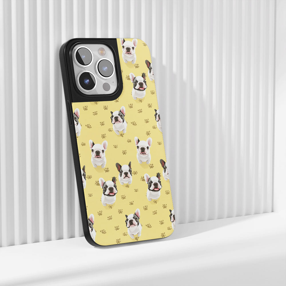 Industry-Level Tough Matte French Bulldog Yellow iPhone Case