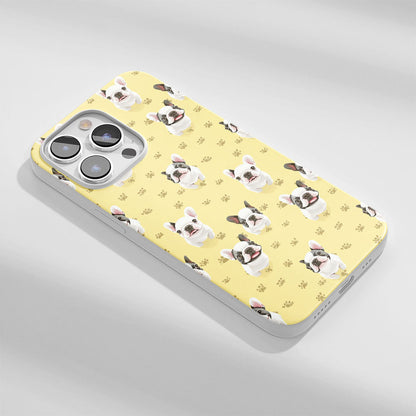 Latest 3rd-Generation Crystal Tough Glossy French Bulldog Yellow iPhone Case